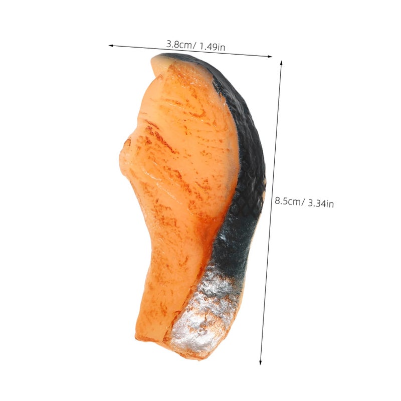 Realistic Artificial Fish Slice Model 2PCS for Home Decor Kitchen Display Photography Props - Image 3