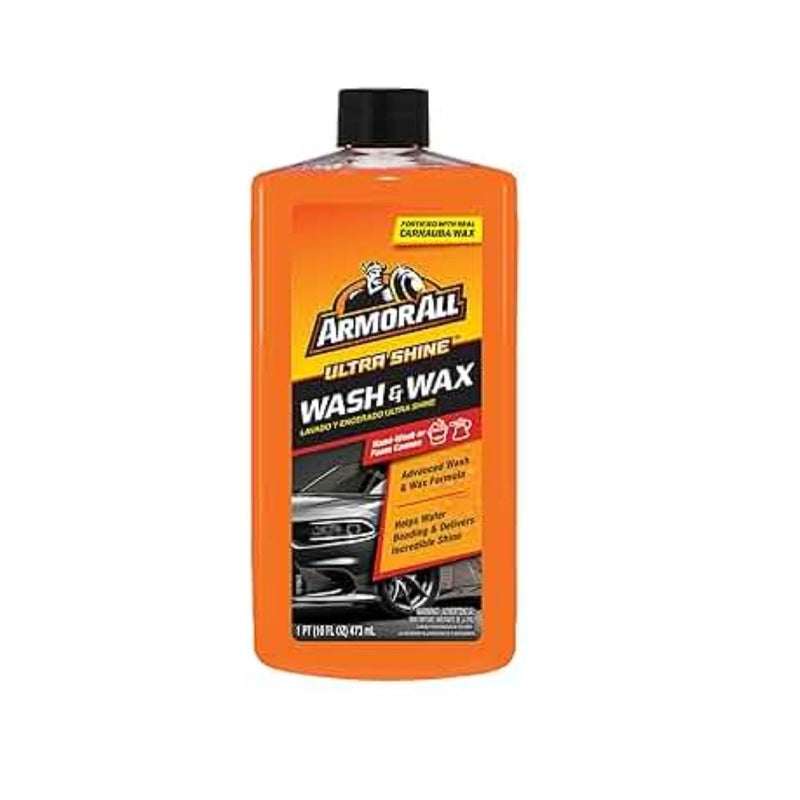 Armor All Ultra Shine Wash & Wax | Advanced Car Shampoo with Carnauba Wax 473ml - Image 1