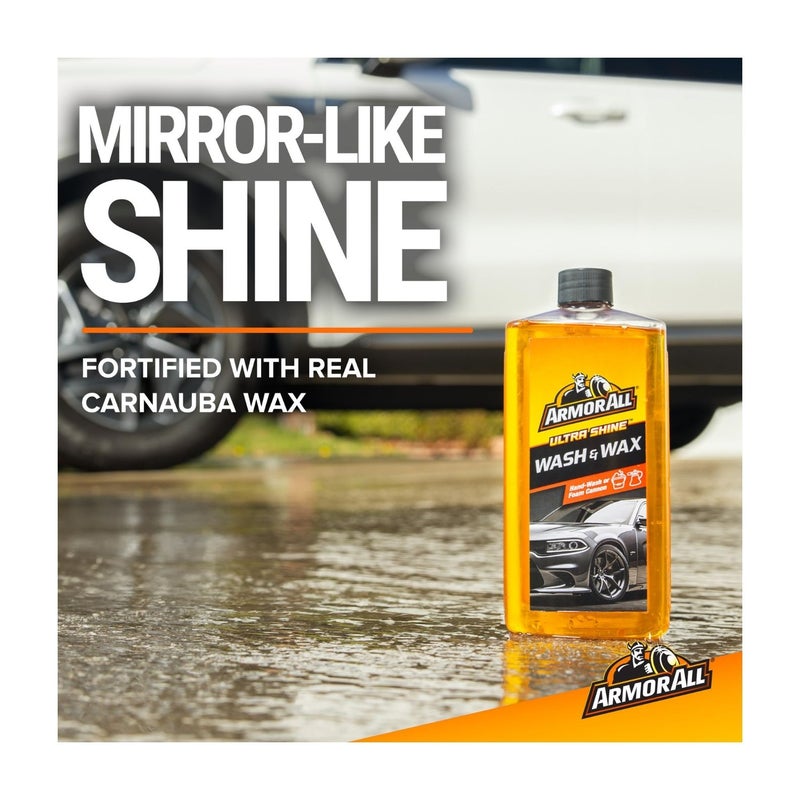 Armor All Ultra Shine Wash & Wax | Advanced Car Shampoo with Carnauba Wax 473ml - Image 2
