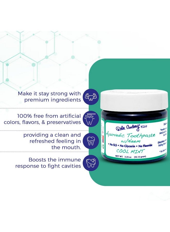 Dale Audrey Ale Audrey Ayurvedic Mineralizing Toothpaste For Sensitive Teeth; Organic Refreshing Mint Flavor Teeth Whitening And Fresh Breath ; Natural Toothpaste For Gums And Bad Breath(3.25 Oz) - Image 4