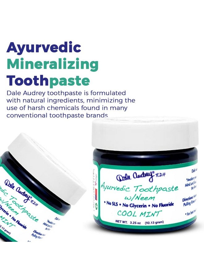 Dale Audrey Ale Audrey Ayurvedic Mineralizing Toothpaste For Sensitive Teeth; Organic Refreshing Mint Flavor Teeth Whitening And Fresh Breath ; Natural Toothpaste For Gums And Bad Breath(3.25 Oz) - Image 3
