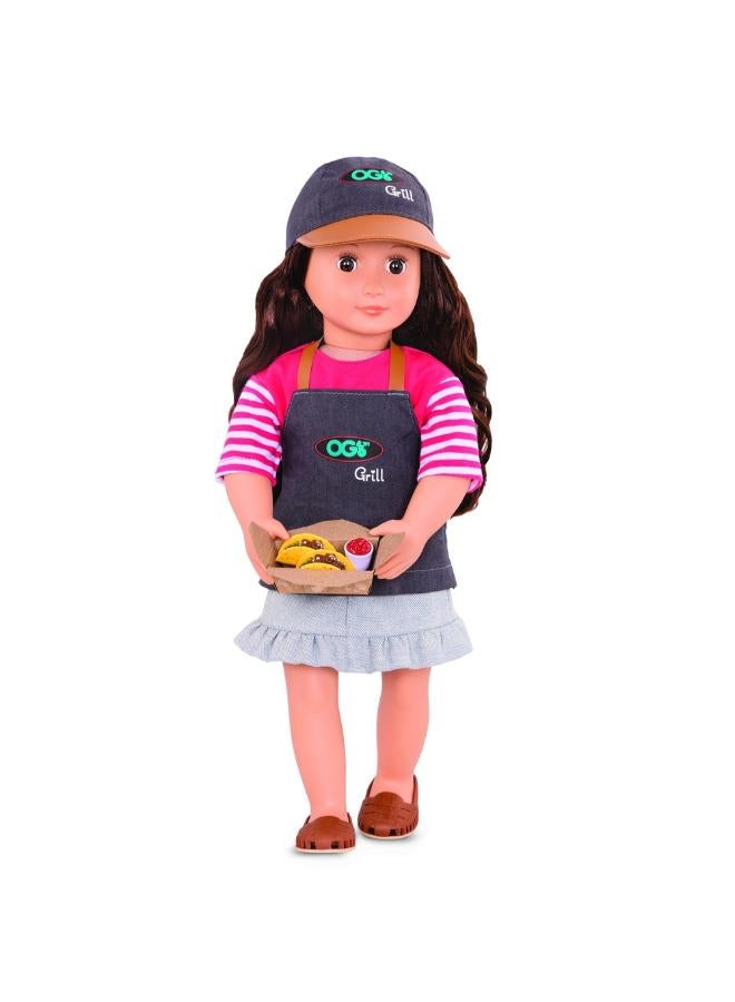 Our Generation Dlx Food Truck Doll W/ Book – Skirt Version, Rayna - Image 1