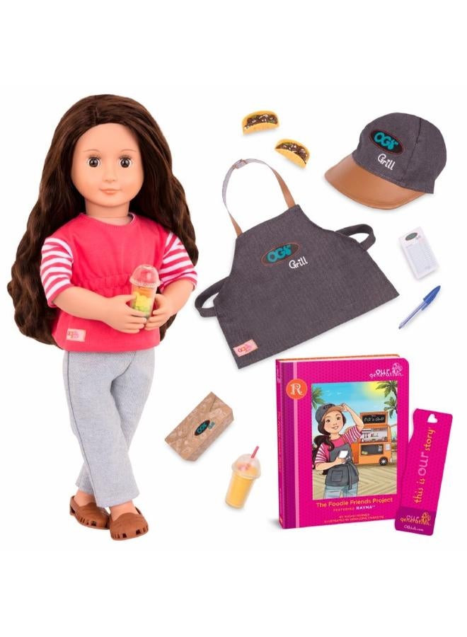 Our Generation Dlx Food Truck Doll W/ Book – Skirt Version, Rayna - Image 3