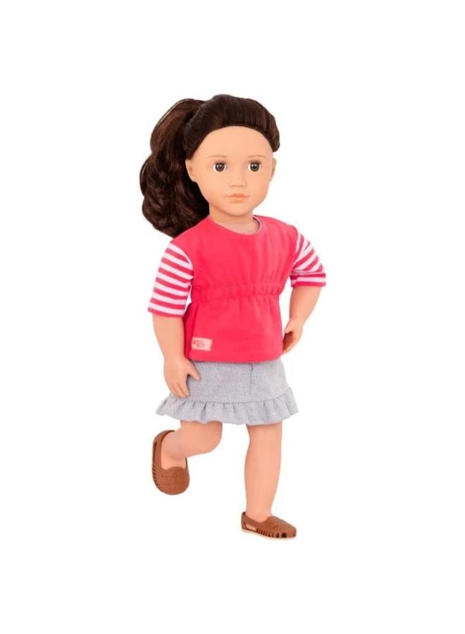 Our Generation Dlx Food Truck Doll W/ Book – Skirt Version, Rayna - Image 2