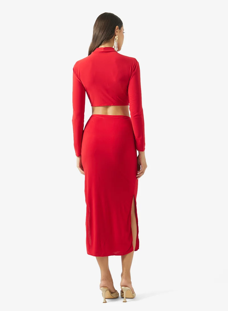 ELLA Shift Dress With Statement Buckle