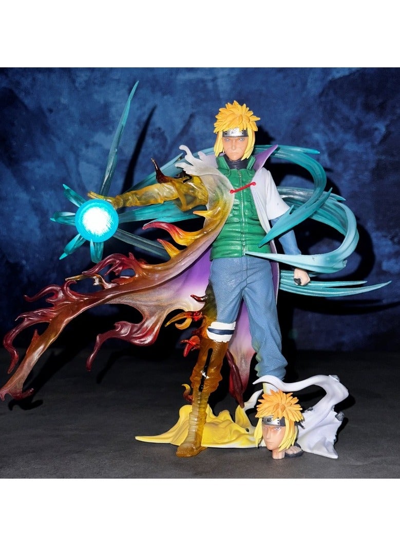 Naruto's Resonance Wave Feng Shui Gate 4th Generation Water Gate can be Illuminated Double-headed Figure Ornament Details - Image 2