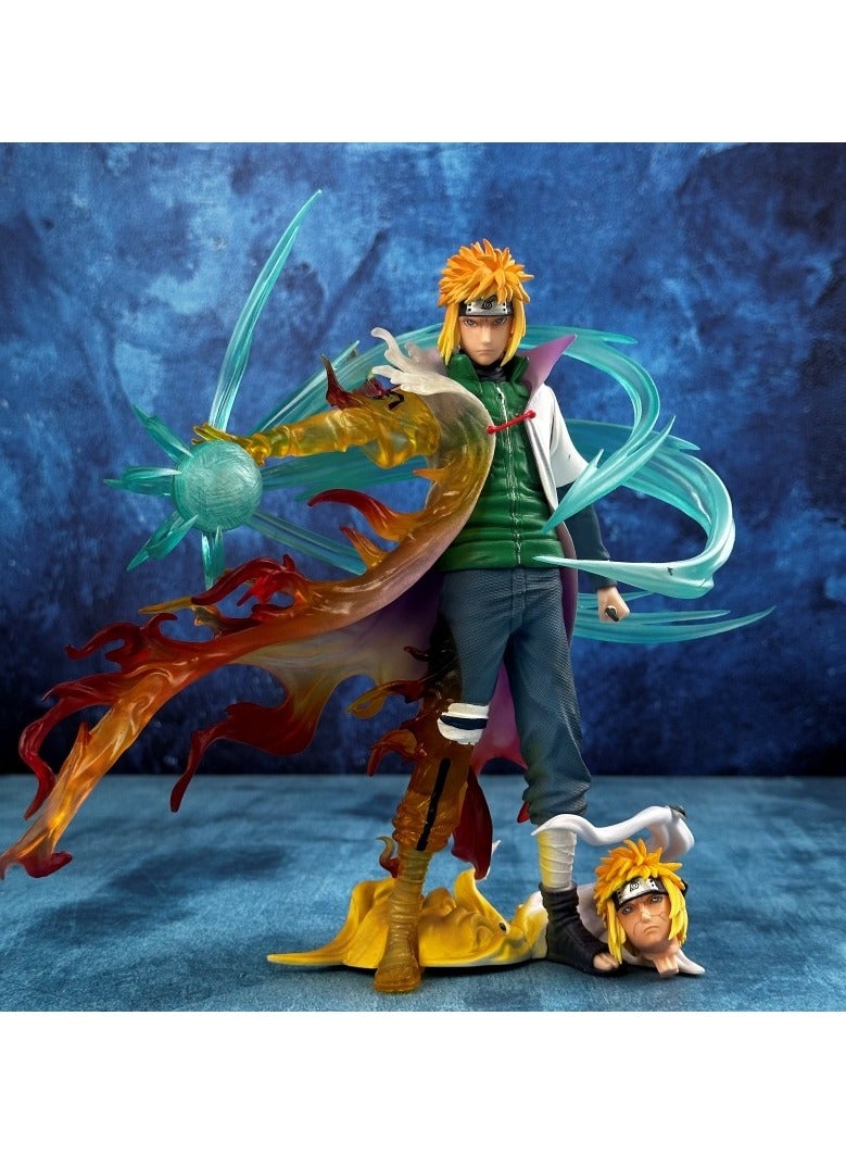 Naruto's Resonance Wave Feng Shui Gate 4th Generation Water Gate can be Illuminated Double-headed Figure Ornament Details - Image 1