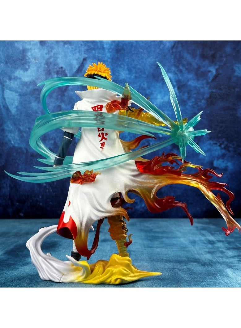 Naruto's Resonance Wave Feng Shui Gate 4th Generation Water Gate can be Illuminated Double-headed Figure Ornament Details - Image 3