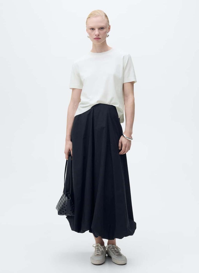 MANGO Short-Sleeved Fine-Knit Sweater  - Image 1