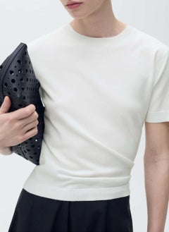 MANGO Short-Sleeved Fine-Knit Sweater  - Image 4
