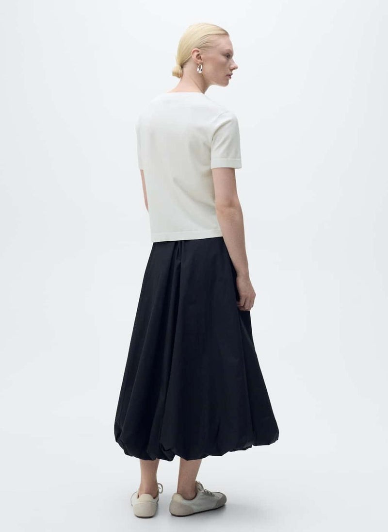 MANGO Short-Sleeved Fine-Knit Sweater  - Image 2