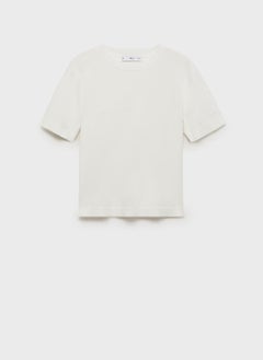 MANGO Short-Sleeved Fine-Knit Sweater  - Image 5