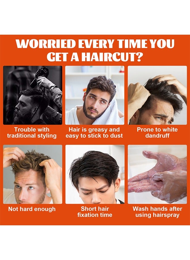 إيست مون جل رأس زيت الشعر - جل تصفيف الشعر ، جل شمع 2 في 1 مع مشط ، جل للعناية بالرجال ، مرطب طويل الأمد وسريع البناء ، 100 مل - Image 2