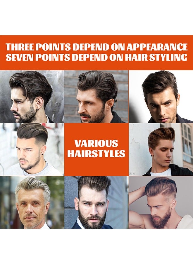 إيست مون جل رأس زيت الشعر - جل تصفيف الشعر ، جل شمع 2 في 1 مع مشط ، جل للعناية بالرجال ، مرطب طويل الأمد وسريع البناء ، 100 مل - Image 3