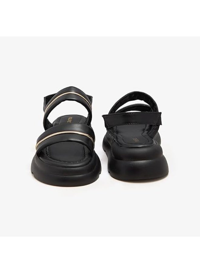 NDURE Men's Soft-Steps Sandals, Black - Image 4