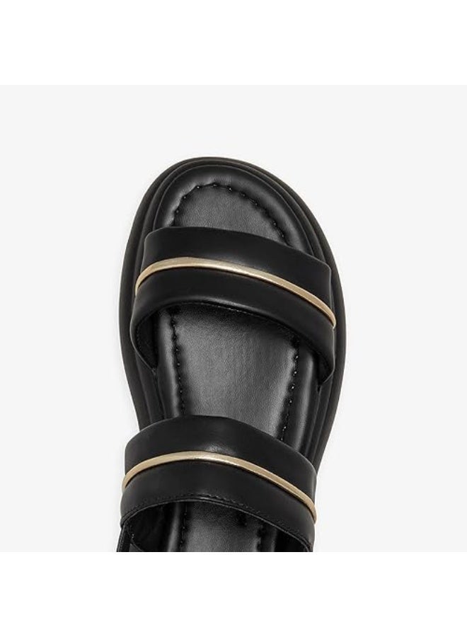 NDURE Men's Soft-Steps Sandals, Black - Image 3