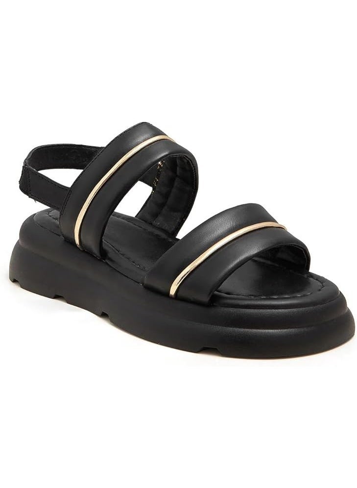 NDURE Men's Soft-Steps Sandals, Black - Image 1