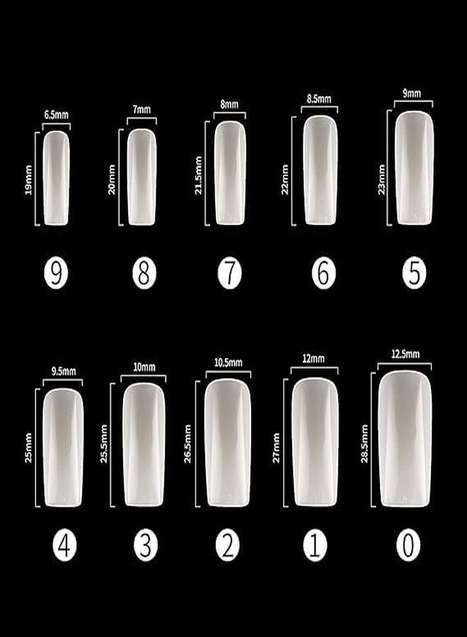 Shidara Natural Full Cover Stiletto Acrylic False Fake Nail Tips For Nail Salon Nail Shop | multi | 100 Pieces - Image 4
