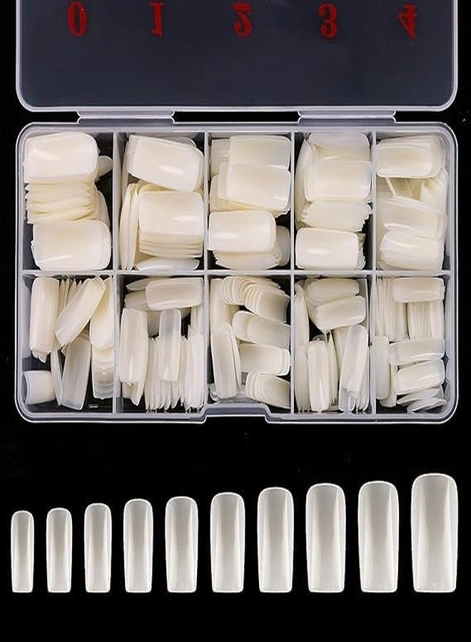 Shidara Natural Full Cover Stiletto Acrylic False Fake Nail Tips For Nail Salon Nail Shop | multi | 100 Pieces - Image 1