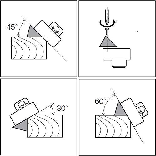 KAKURI Chamfer Plane for Wood 30, 45, 60 Degree Angle Adjustable, KANNA Japanese Hand Plane Chamfer Planer Tool for WoodWorking, Sharp Japanese Steel Blade & Oak Body, Made in JAPAN - Image 5