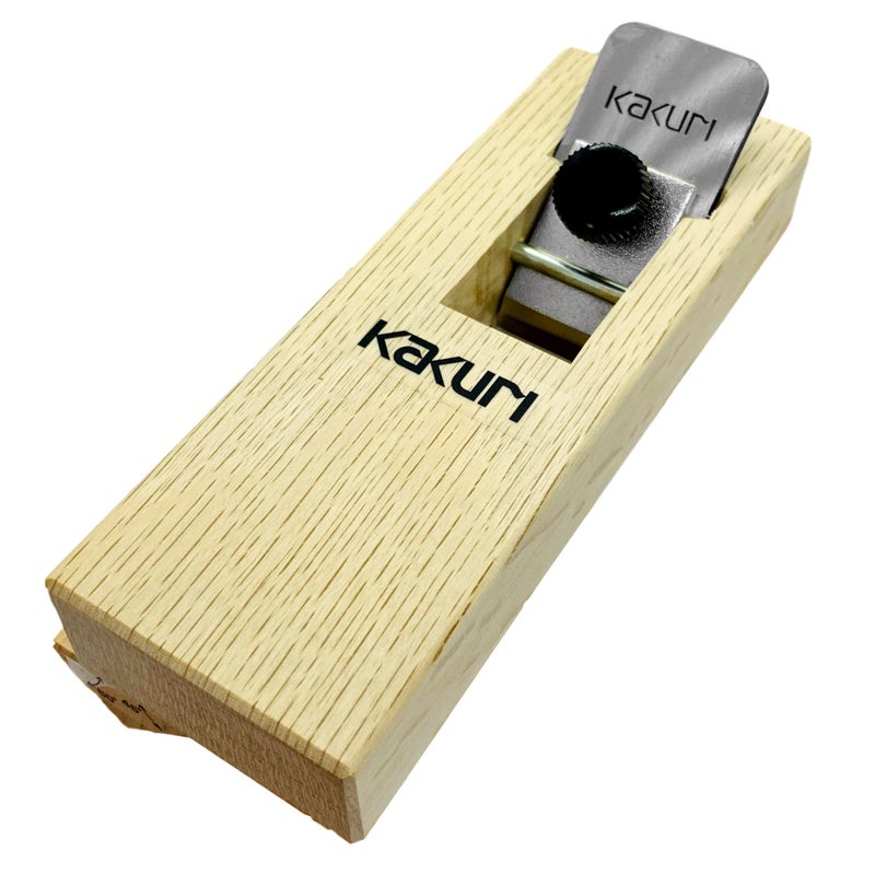 KAKURI Chamfer Plane for Wood 30, 45, 60 Degree Angle Adjustable, KANNA Japanese Hand Plane Chamfer Planer Tool for WoodWorking, Sharp Japanese Steel Blade & Oak Body, Made in JAPAN - Image 1