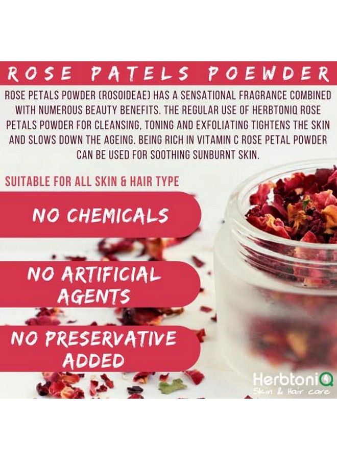 Herbtoniq 100% Natural Rose Petals Wild Turmeric And Orange Peel Powder For Face Pack(425 Gram) - Image 3