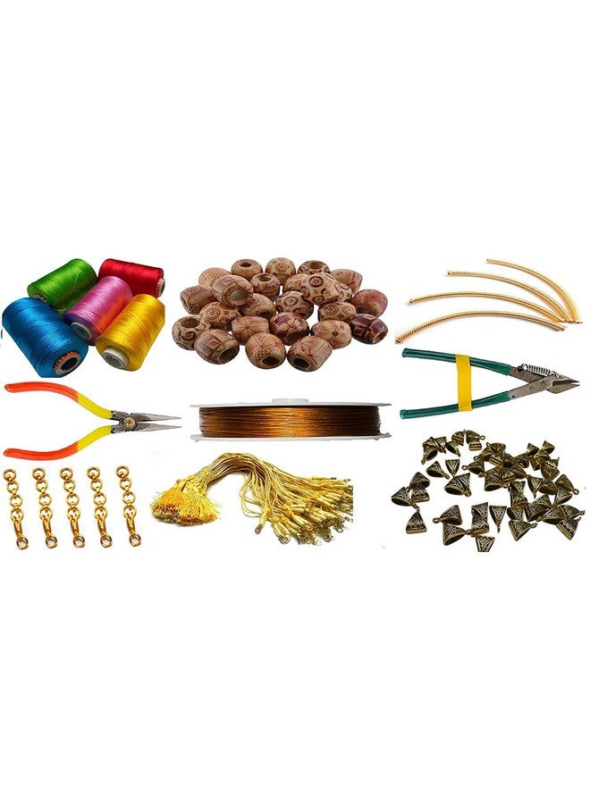Silk Thread Necklace Making Material Unique Combination