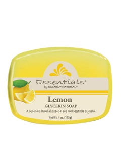 Essentials by Clearly Natural Glycerin Bar Soap Lemon 4Ounce Pack of 12  CASE