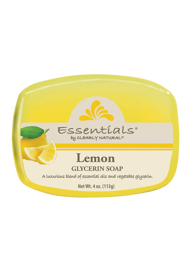 Clearly Natural Essentials by Clearly Natural Glycerin Bar Soap Lemon 4Ounce Pack of 12  CASE 