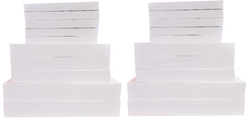 White Gift Box 10 Pack Assortment Great For All Occasions Pack of 2 20 total