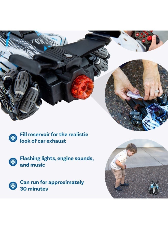 تويسو سيارة تحكم عن بُعد للانجراف Twisoo بنظام تحكم مزدوج ودفع رباعي 4WD، سيارة سباق F1 بحركات استعراضية مع مؤثرات الإضاءة ورذاذ ضبابي، لعبة عالية الأداء للأطفال - Image 2