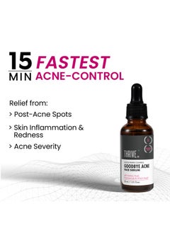 Goodbye Acne™ Face Serum For Pimples | Reduces Acne-Causing Bacteria & Sebum Production | Oil-Free Anti-Acne Serum With Diacnemide| Men & Women, 30Ml - pzsku/ZDEE88FF2C435EDDFE1F3Z/45/_/1735817059/de4a60b9-38b4-4c52-bd72-af4eb49f06e2