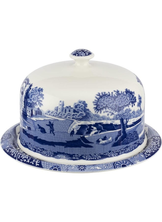Spode Spode Blue Italian 2 Piece Serving Platter with Dome Cover  - Image 1