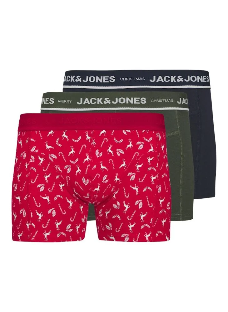 Jack & Jones Junior Kids 3 Pack Jacdeer Trunks