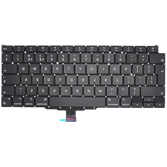 Padarsey REPLACEMENT UK VERSION KEYBOARD COMPATIBLE WITH MACBOOK AIR RETINA 13" M1 A2337 LATE 2020 YEAR UK VERSION+KEYBOARD SCREWS+SCREWDRIVER - Image 2
