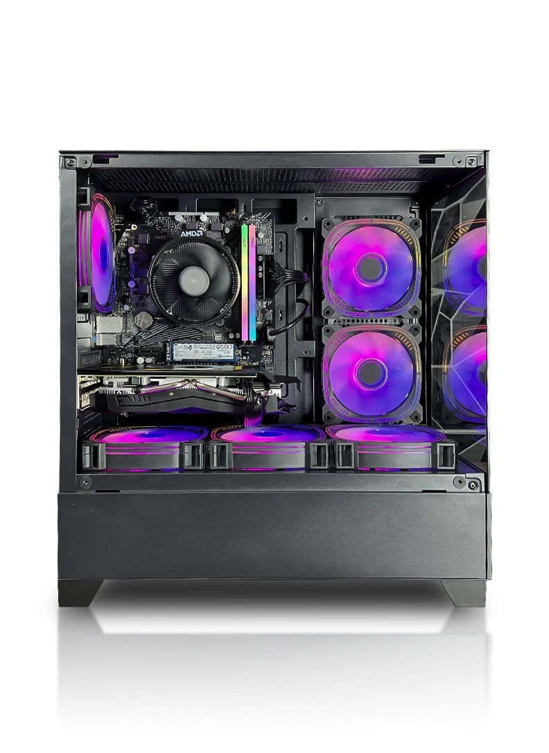 Game Sekret - SmartyMcFly Gaming PC Bundle - Intel Core i7-12700 Max 4.9GHz Processor (CPU) | RTX 3050 8GB Graphics Card (GPU) | 16GB RAM Memory | 1TB M.2 NVMe SSD Storage | 24" FHD Monitor | Keyboard, Mouse & Headphone Set | WiFi Ready | Windows 11 Pro | Game Sekret Desktop Computer Tower Bundle - Image 1