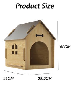 Kidle Wooden Dog Crate Dog House Pet Pen Pet Wooden House Dog House Dog Crate Dog Wooden Pet House with Roof for Dogs Indoor Dog House Suitable for kittens, Puppies, Rabbits  - Image 4