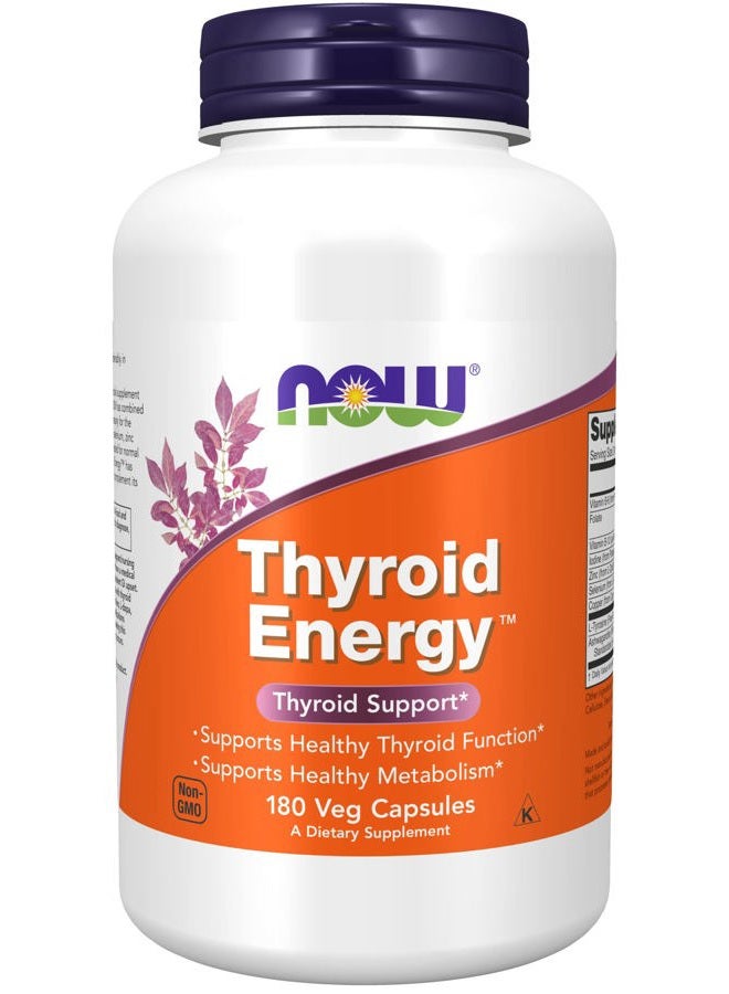 now Foods: Thyroid Energy, 180 Vcaps (Pack of 2) - Image 1