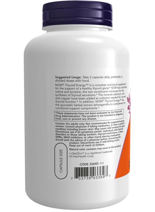 now Foods: Thyroid Energy, 180 Vcaps (Pack of 2) - Image 3