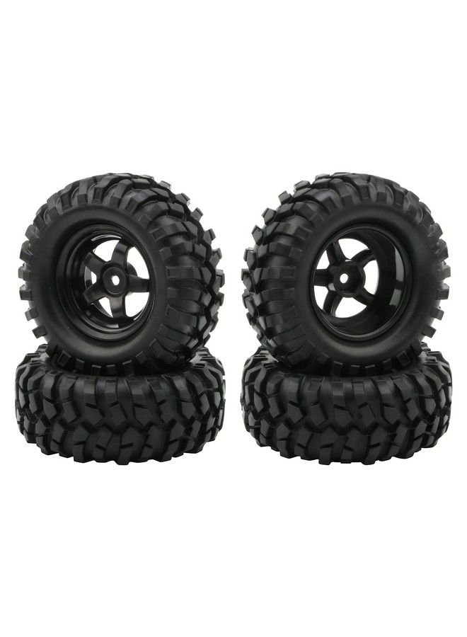 JIUWU Buggy Rubber Tires + 5 Spoke Wheel Rim For Rc Hsp 1:10 Off Road Pack Of 4 - Image 2