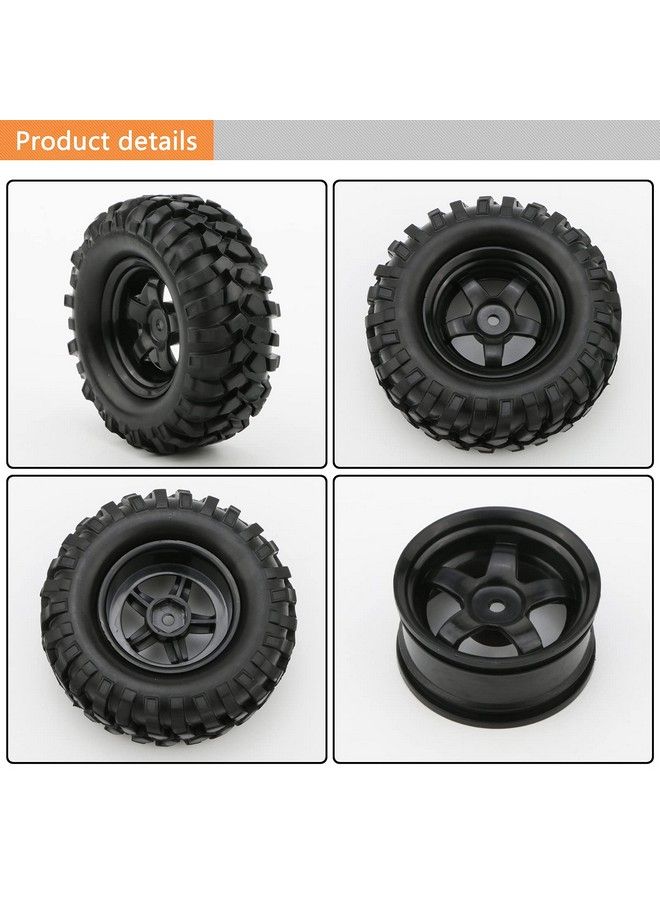 JIUWU Buggy Rubber Tires + 5 Spoke Wheel Rim For Rc Hsp 1:10 Off Road Pack Of 4 - Image 5