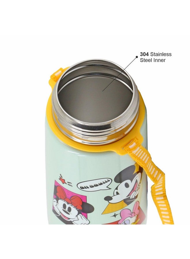 SKI Homeware TANGO Stainless Steel-304 grade Water Bottle for School, Kids favourite character prints | wide mouth | leak proof sipper | light weight | BPA Free & Food Grade - 550ML (Mickey & Friends) - Image 4