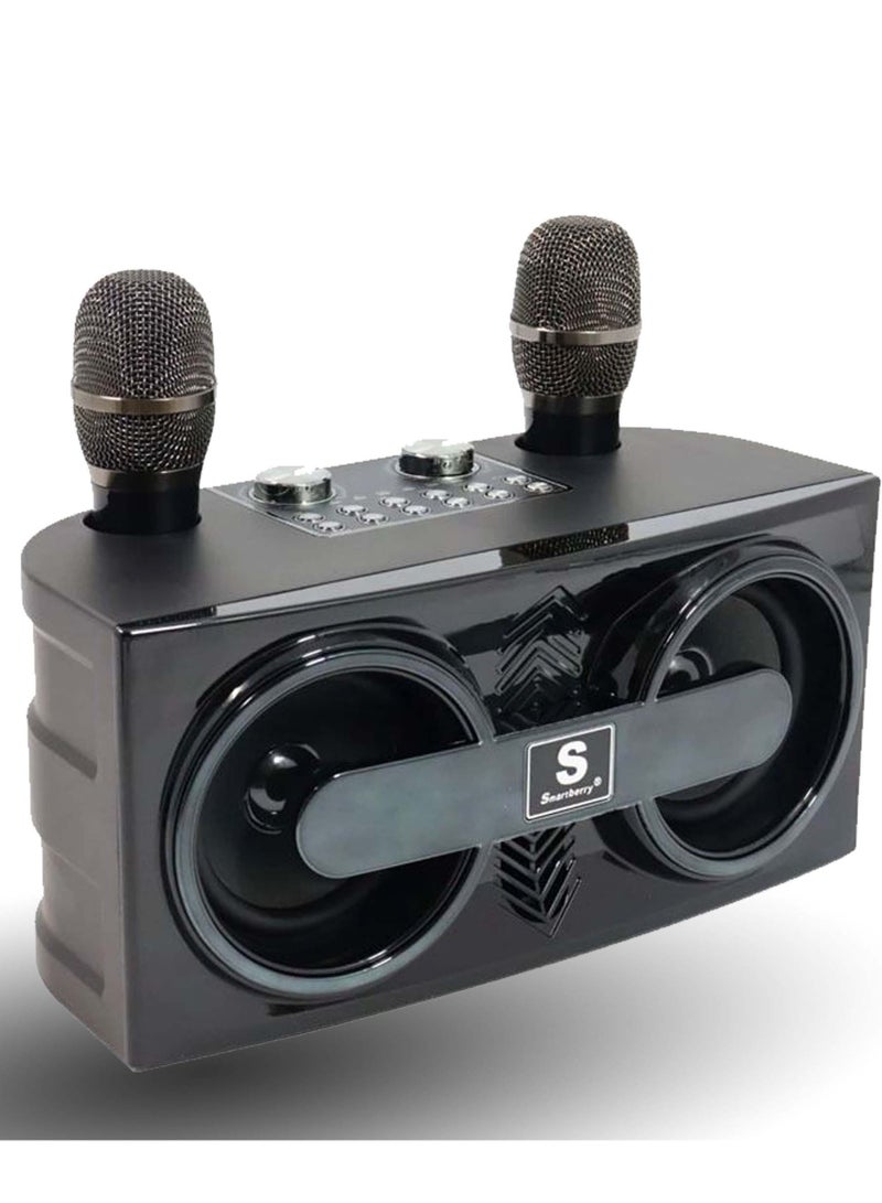 Smart Berry Smart Berry M25 Karaoke Speaker Bluetooth Wireless Mic Black - Image 1