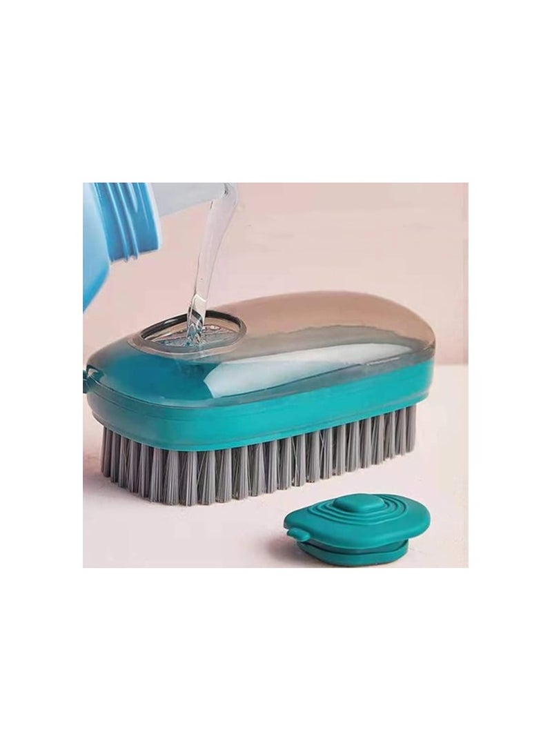 Scrub Brush, Quality Soft Laundry Clothes Shoes Pot Washing Scrubbing Brush, Automatic Liquid Addition, Easy to Grip Household Cleaning Brushes  - Image 2