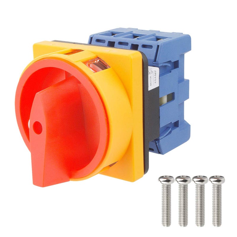 Electrical Buddy Universal Switch 2 Position 3 Phase Panel Rotary Selector Changeover Switch GLD11 40A AC 690V 40A - Image 1