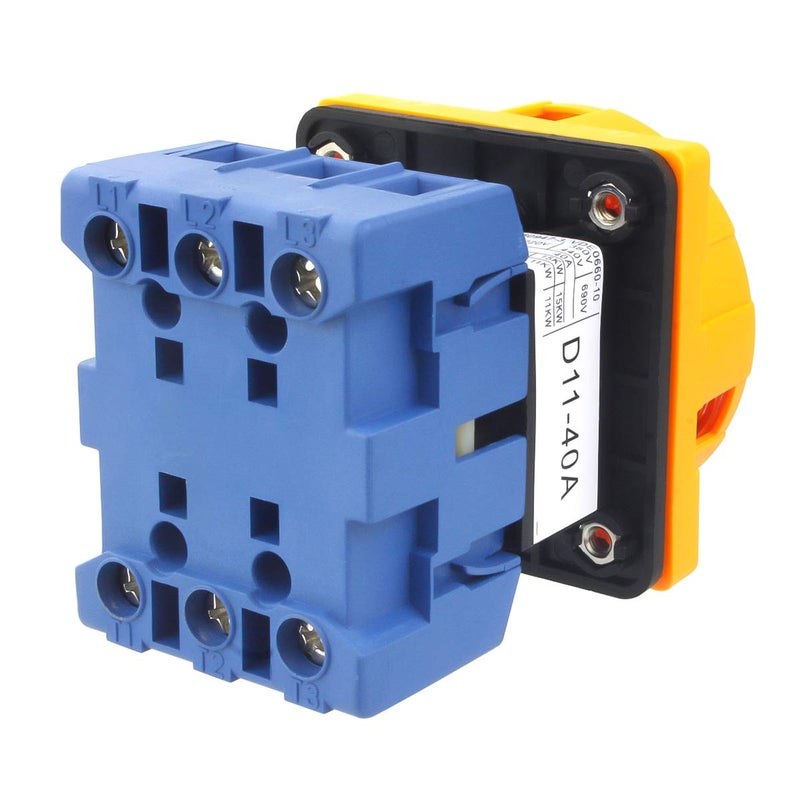 Electrical Buddy Universal Switch 2 Position 3 Phase Panel Rotary Selector Changeover Switch GLD11 40A AC 690V 40A - Image 5
