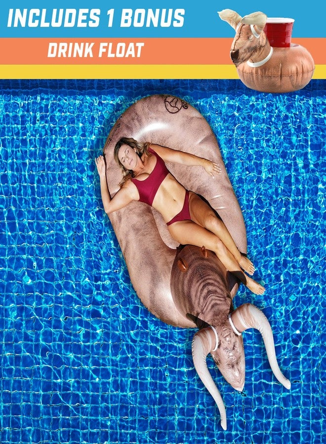GoFloats Giant Inflatable Buckin' Bull - Grab Summer by The Horns, Includes Drink Float - Image 2