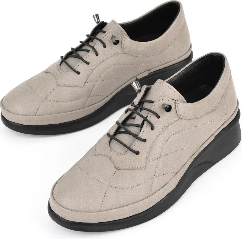 زيا , Women's Genuine Leather Shoes 1431046Z707 Stone