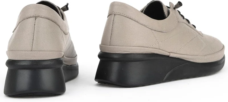 زيا , Women's Genuine Leather Shoes 1431046Z707 Stone