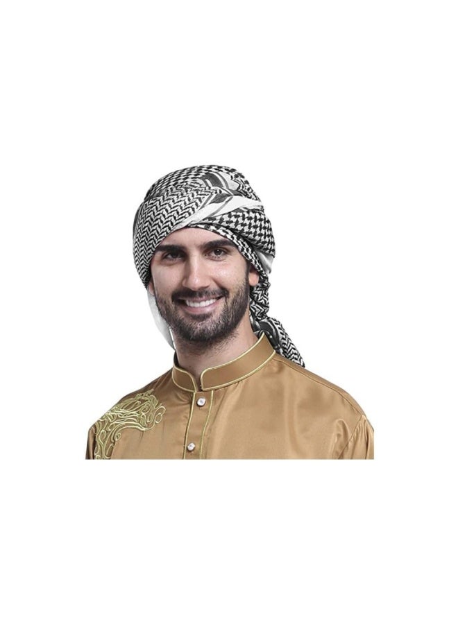 دريمزون شماغ رجالي عربي، حجاب رأس، غطاء رأس إسلامي، دبي، غطاء رأس كاجوال، وشاح، لفافة رقبة، غطاء رأس، عمامة - Image 3
